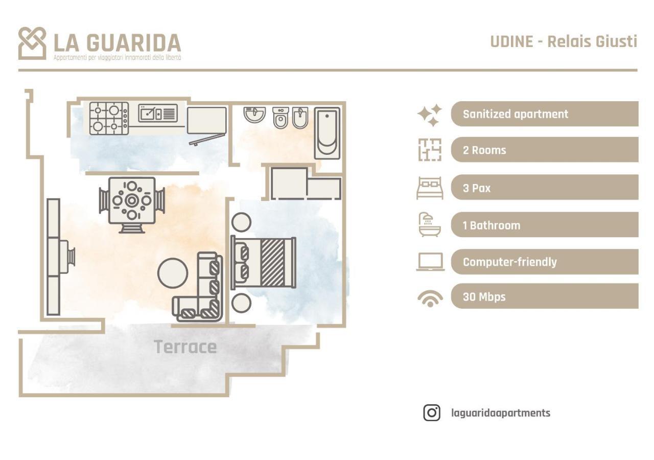 Relais Giusti 2 - La Guarida Apartment Udine Luaran gambar